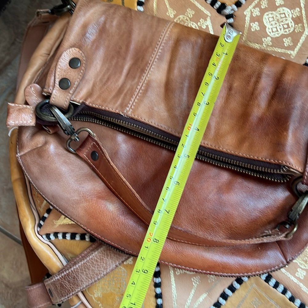 Bed Stu Brown Distressed Leather Hobo Bag - Picture 6 of 9